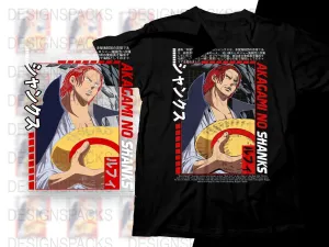 Akagami No Red Haired Shanks Anime Graphic Png Digital Download