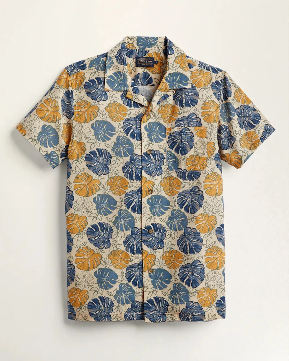 Aloha Short Sleeve - Tan Monstera