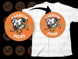 Anaheim Ducks Logo Unique Graphic Design Png Digital Download