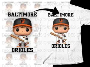 Baltimore Orioles Baseball Inspired Graphic Png Digital Download