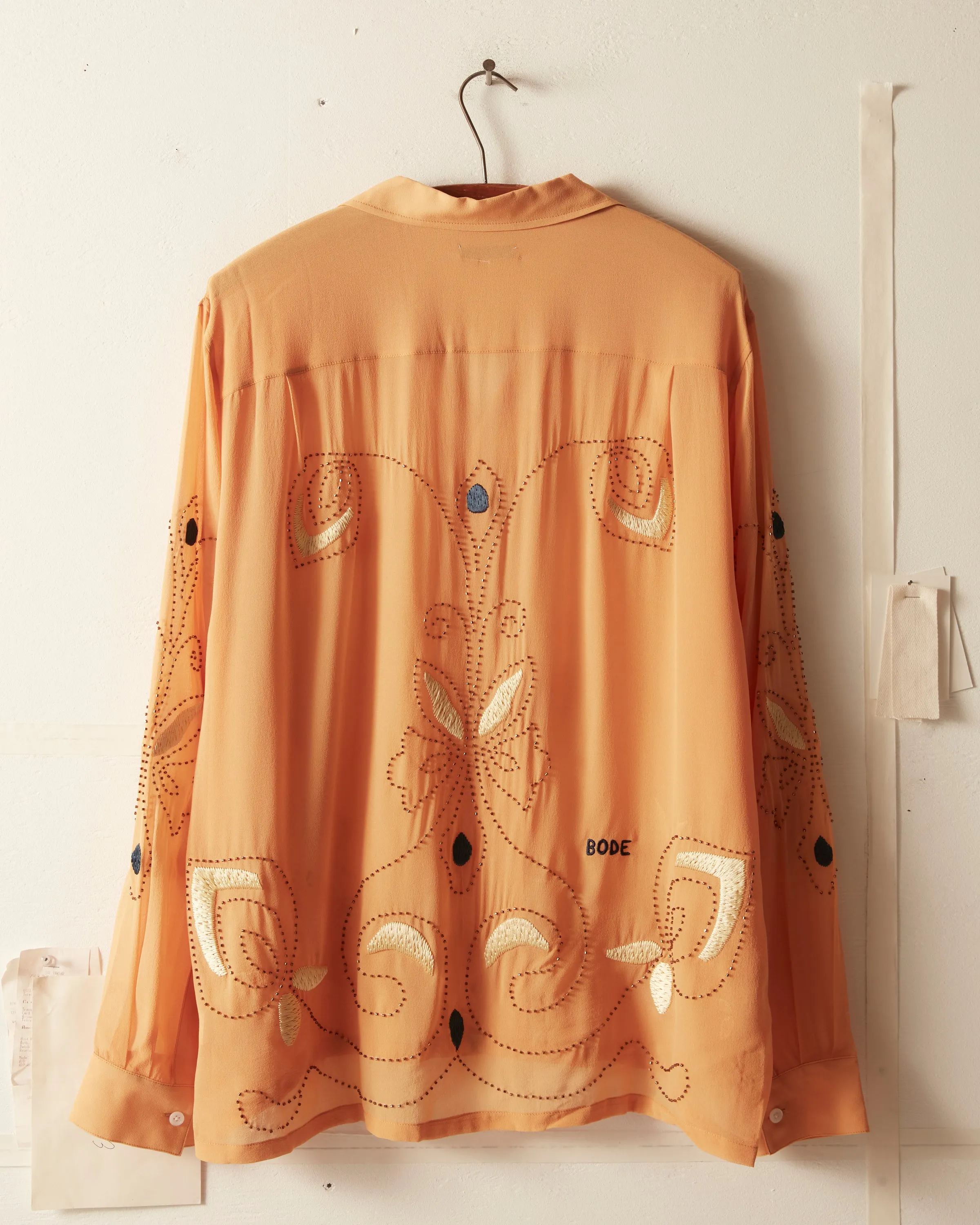 Beaded Cantaloupe Long Sleeve Shirt