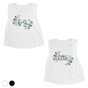 Big Little Floral BFF Matching Crop Top Womens Wonderful Sorority