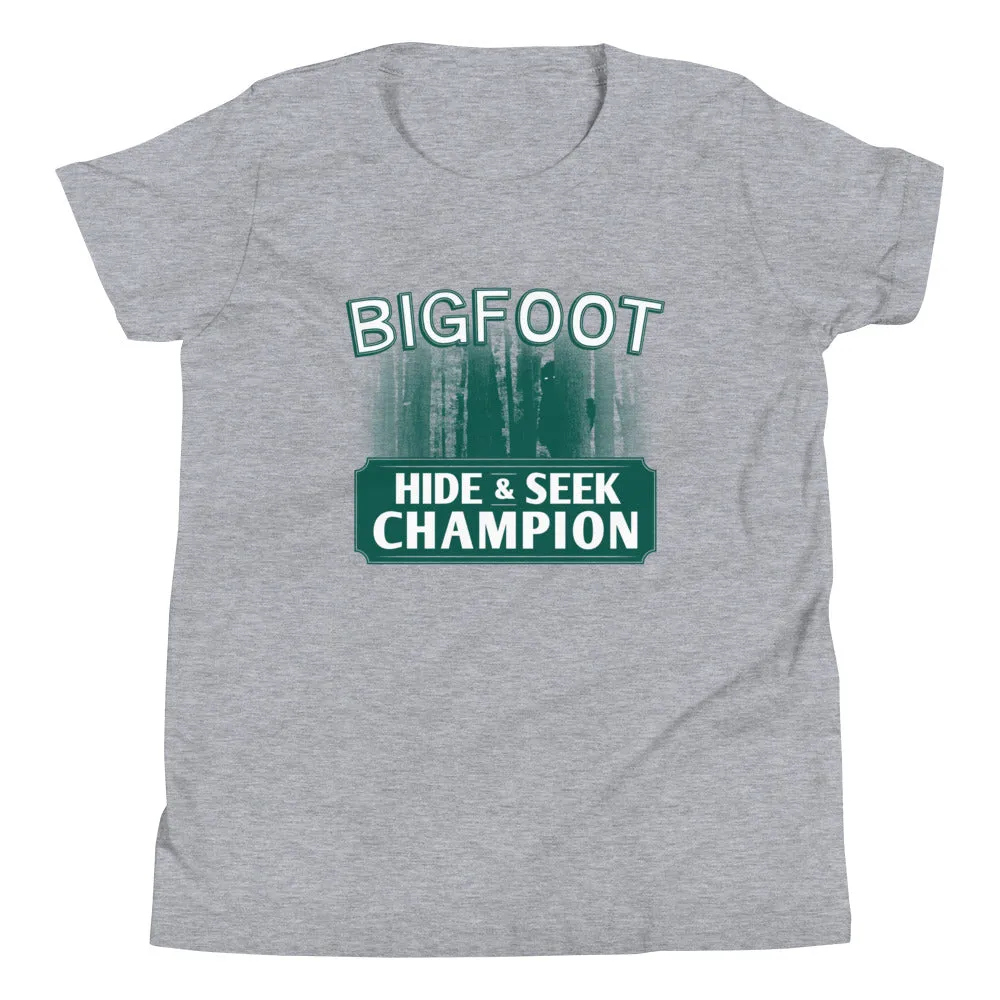 Bigfoot Hide And Seek Champion Kid's Youth Tee