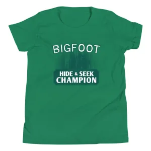 Bigfoot Hide And Seek Champion Kid's Youth Tee