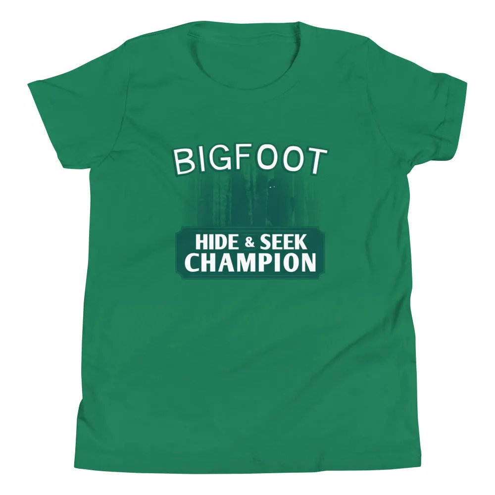 Bigfoot Hide And Seek Champion Kid's Youth Tee