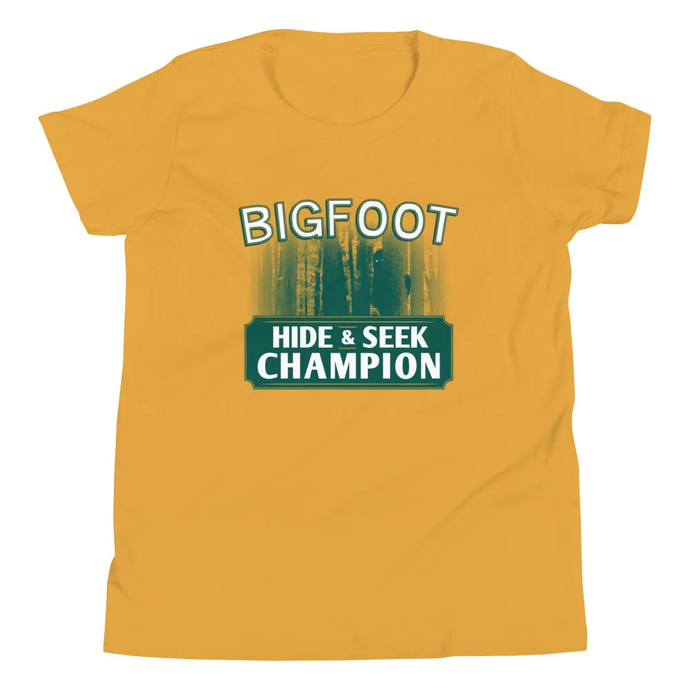 Bigfoot Hide And Seek Champion Kid's Youth Tee