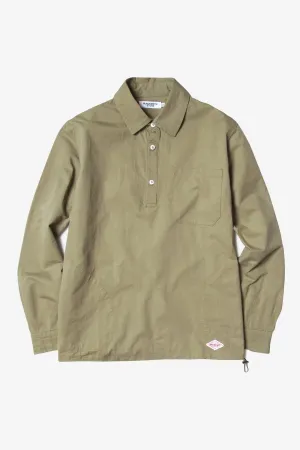 Blacksmith - Washed Popover Shirt - Olive