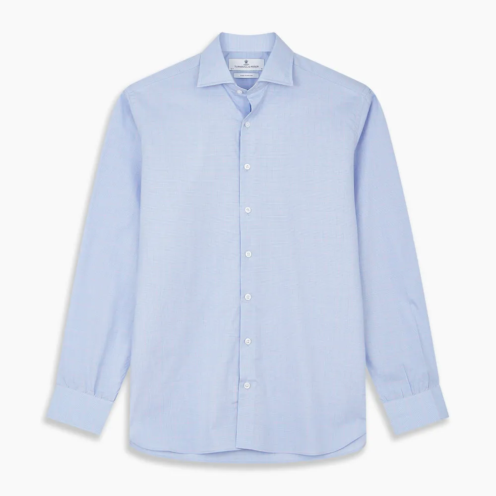 Blue and Pink Prince of Wales Check Belgravia Shirt