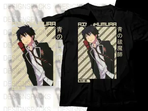 Blue Exorcist Rin Okumura Anime Design Png Digital Download