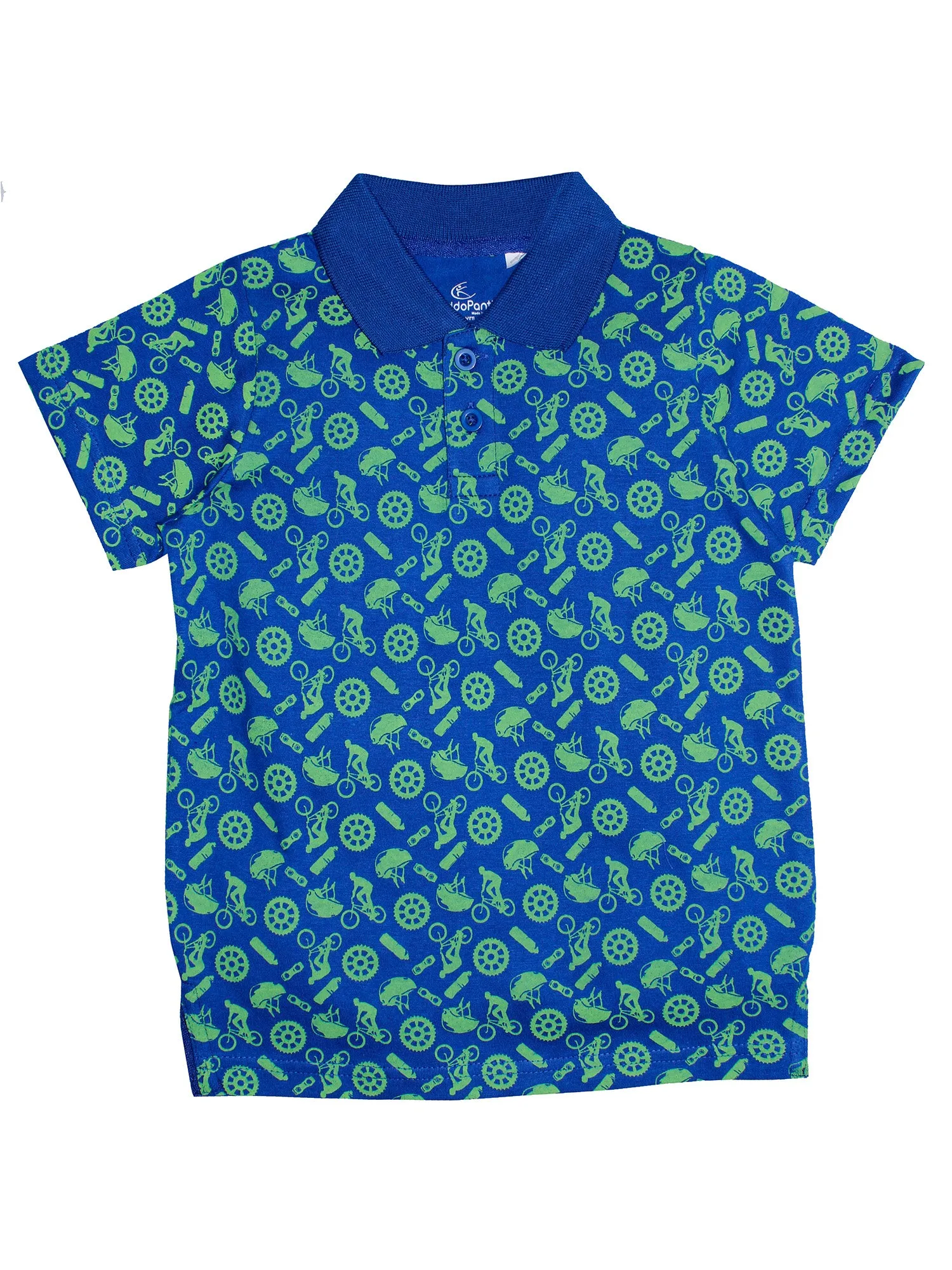 Boys Printed Jersey Polo Tee