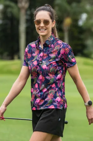 CA Ladies Funky Golf Shirt | Vibrant Mingos