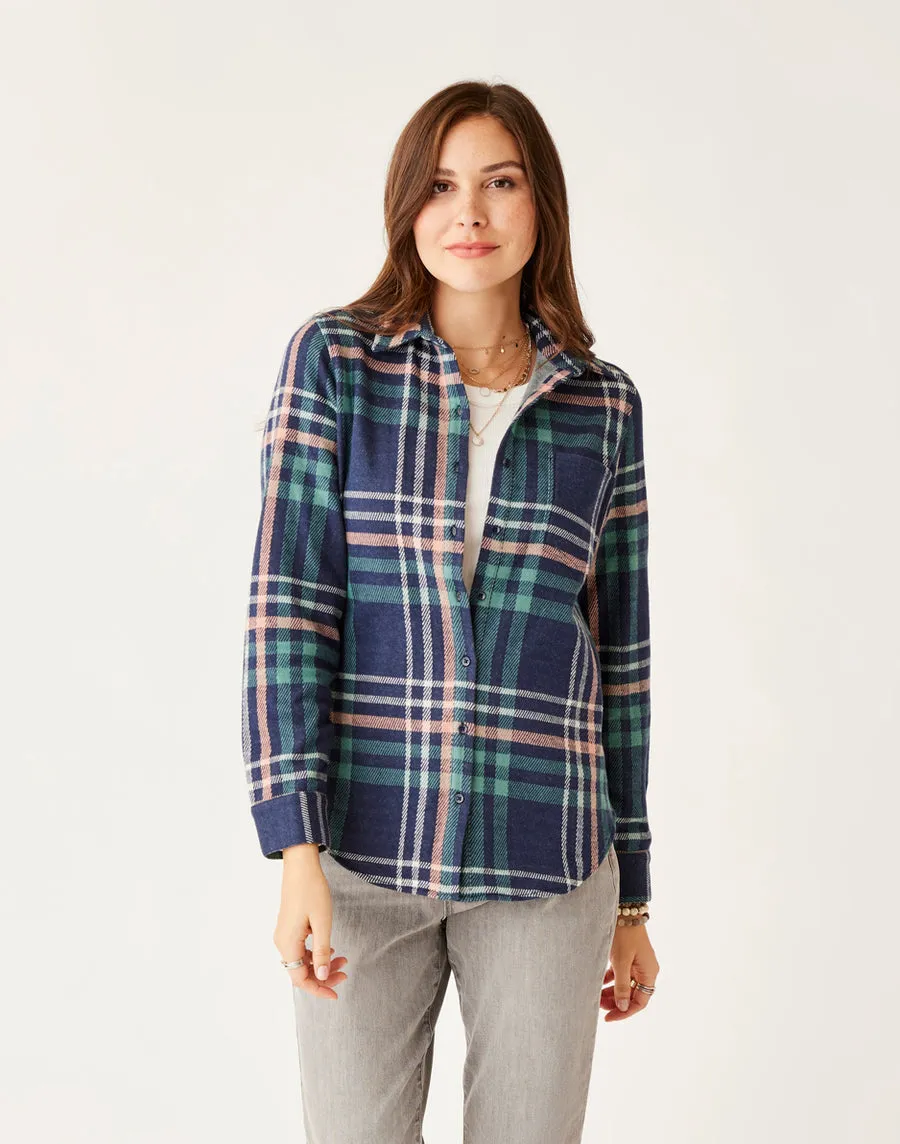 Carve Designs Fairbanks Supersoft L/S Shirt-Navy Multiplaid