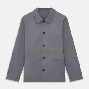 Charcoal Grey Organic Cotton Blend Remy Chore Jacket