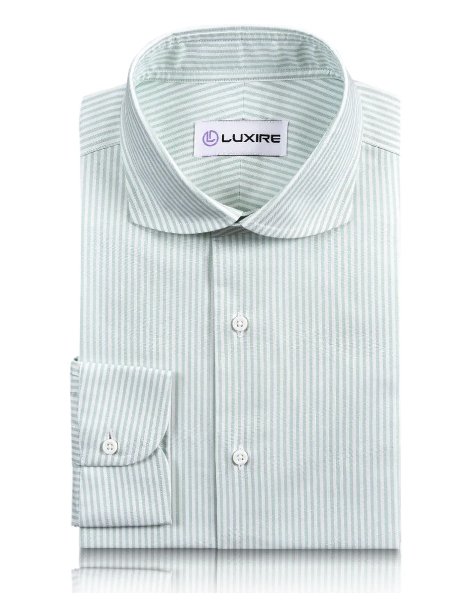 Classic Oxford: Light Green University Stripes Shirt