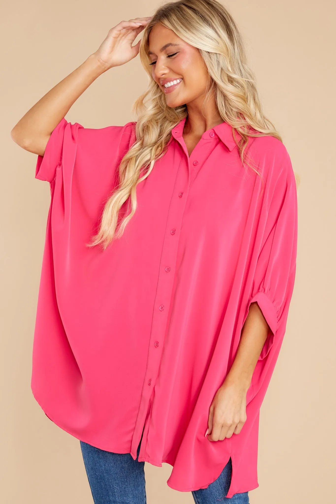 Clean Getaway Hot Pink Top