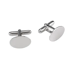 Cudworth Sterling Silver Oval Cufflinks