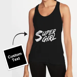 Custom Text  Woman Vest  Unique Gift