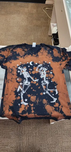 Dancing skeleton t shirts