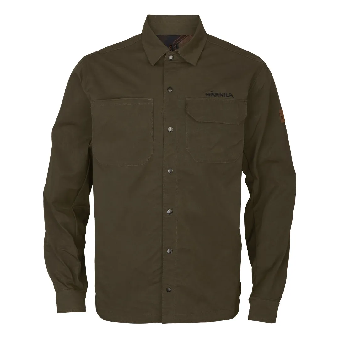 Eirik Reversible Shirt Jacket - Dark Warm Olive/Burgundy by Harkila