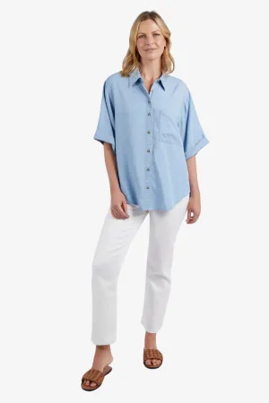 Elm - Blissful Short Sleeve Shirt - Chambray