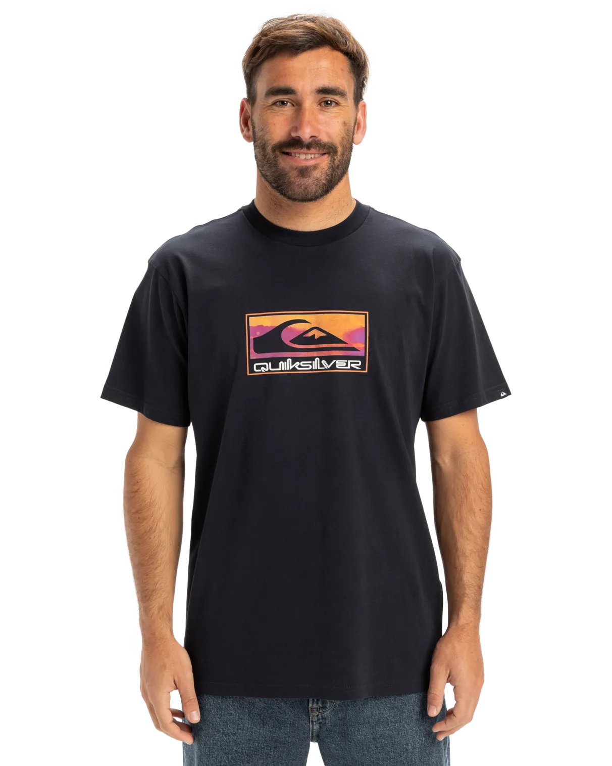 EV Gradient Box T-Shirt in Dark Navy