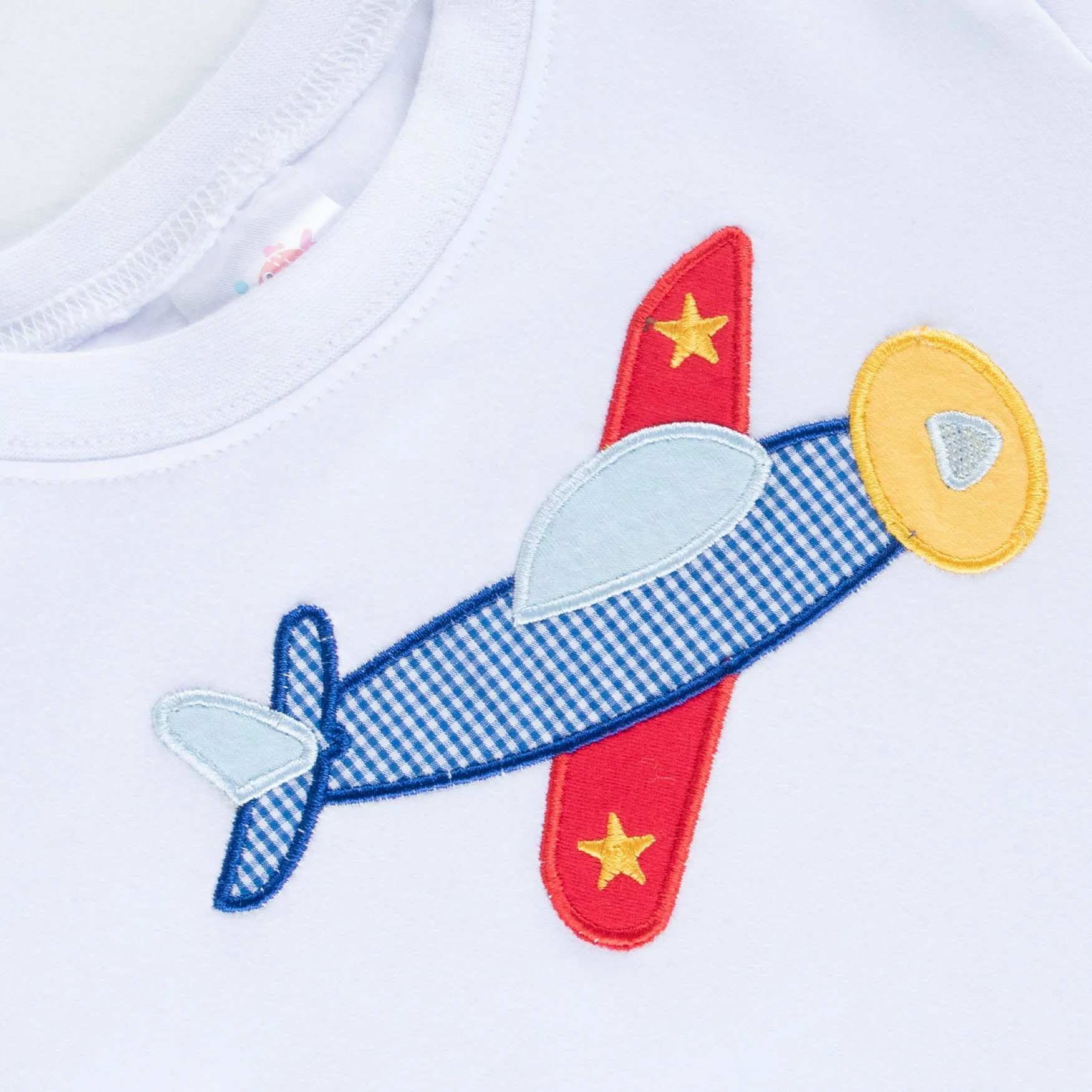 Flying High Applique Shirt, White