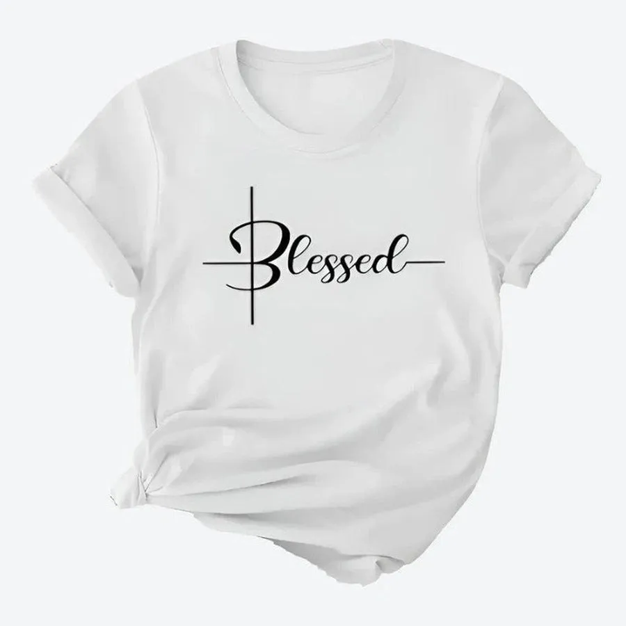 Inspirational Blessed Graphic T-Shirts