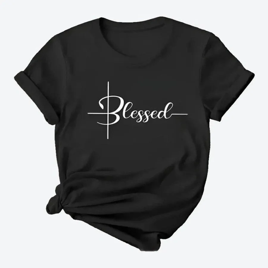 Inspirational Blessed Graphic T-Shirts