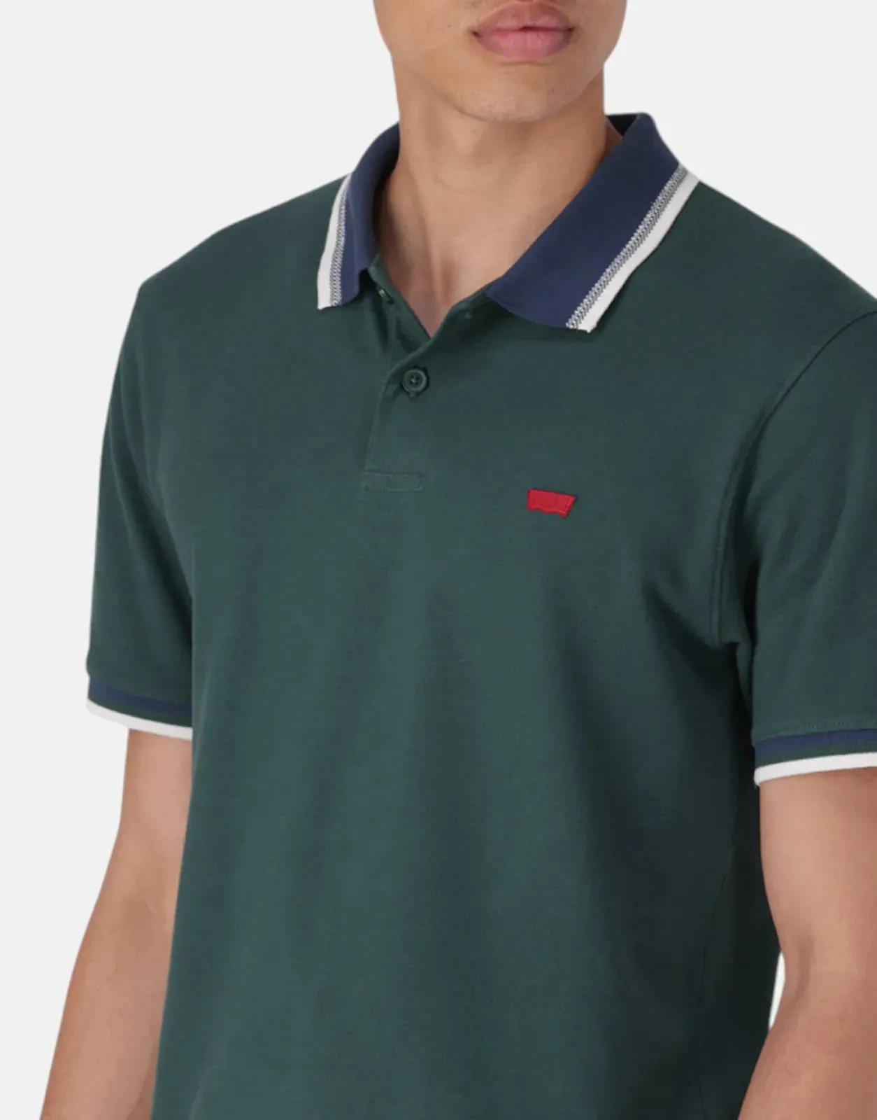 Levi's Slim Housemark Bisto Green Polo Shirt