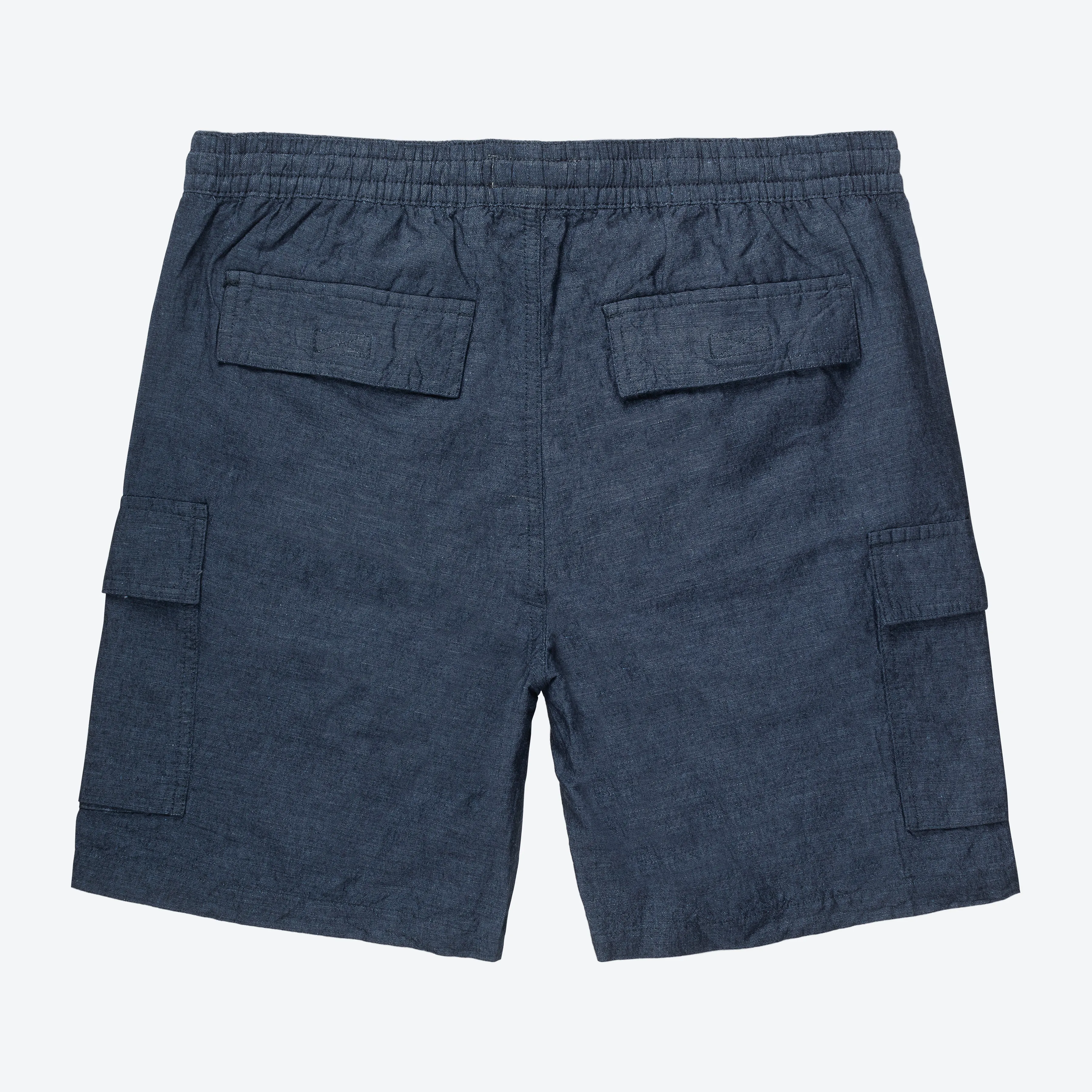 LINEN BLEND CARGO SHORTS