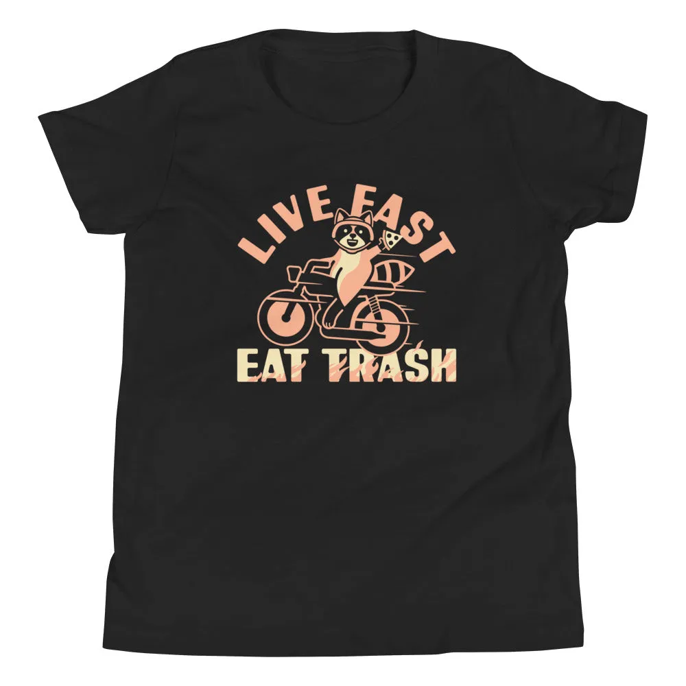 Live Fast Eat Trash Kid's Youth Tee