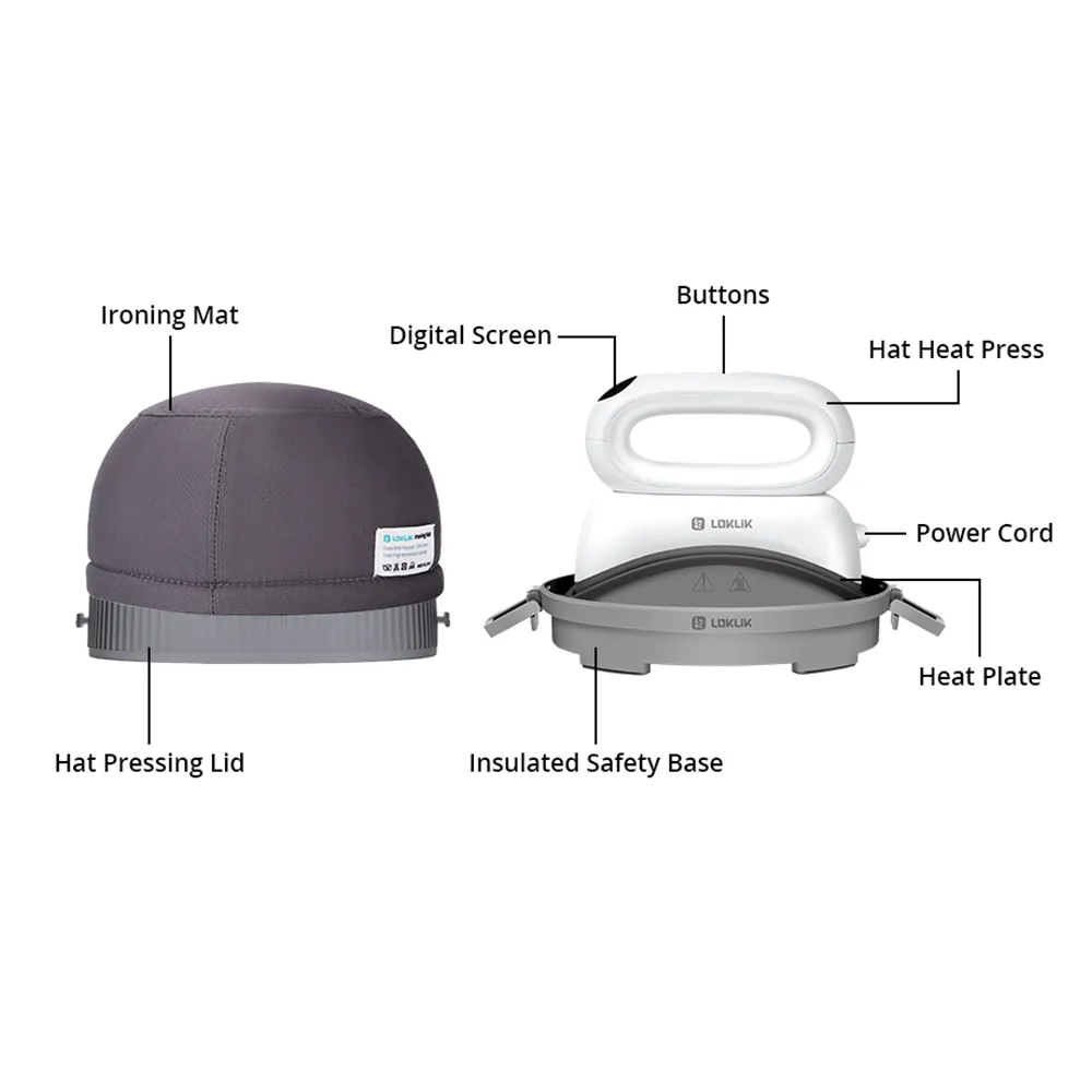 LOKLiK by HTVRont ImPress Bundle with Auto 15" x 15" and Hat Heat Press