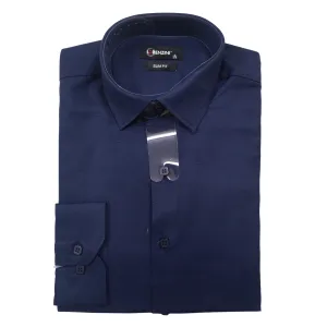 Lorenzini Navy Slim Fit Shirt