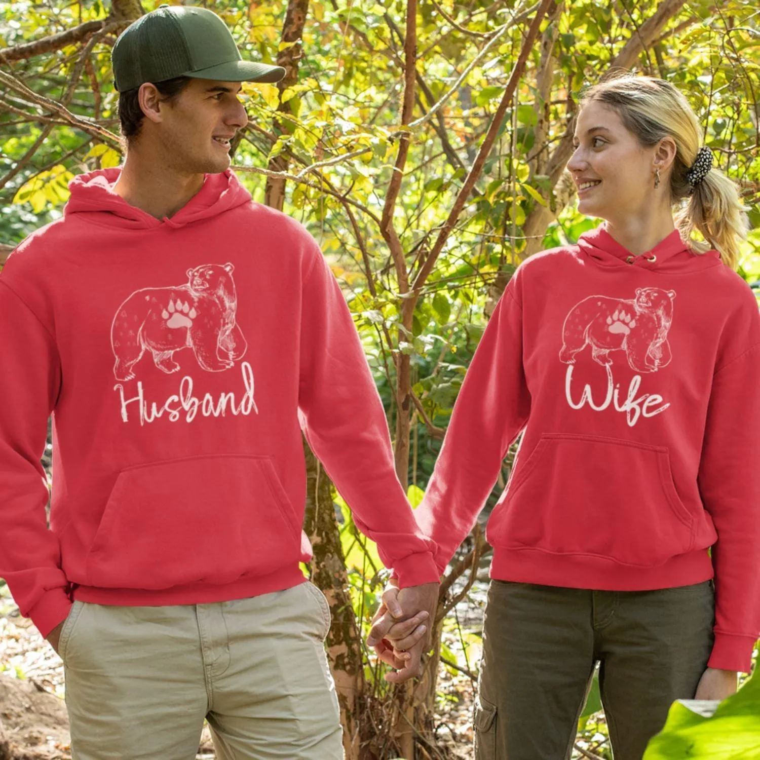 Matching Christmas Bear Sweatshirts: Perfect Gift for Couples & Newlyweds