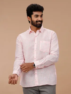 Men Cotton Rich Shirt Pink T51 AAT4