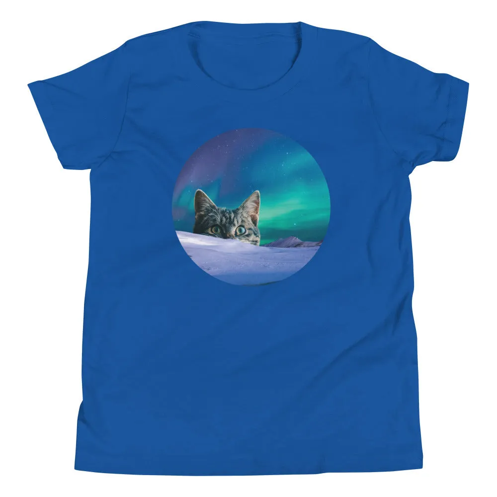 Meowthern Lights Kid's Youth Tee