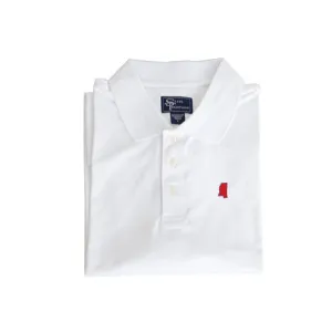 Mississippi Oxford Clubhouse Performance Polo White