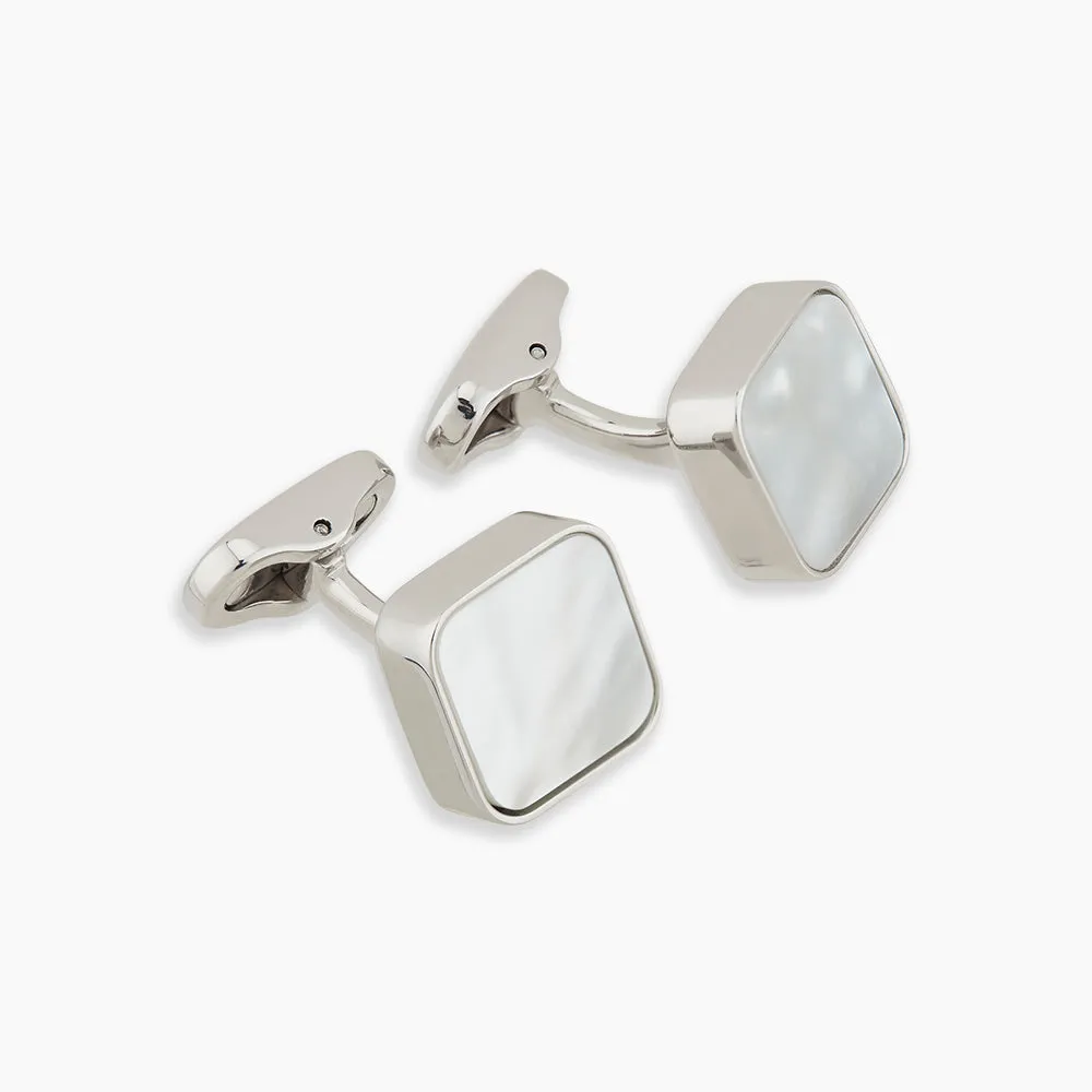 Mother of Pearl Square Cufflinks