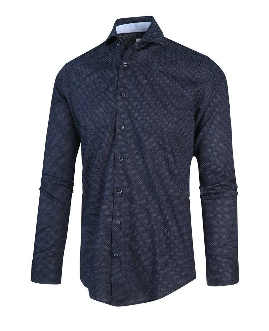 Navy Print Shirt