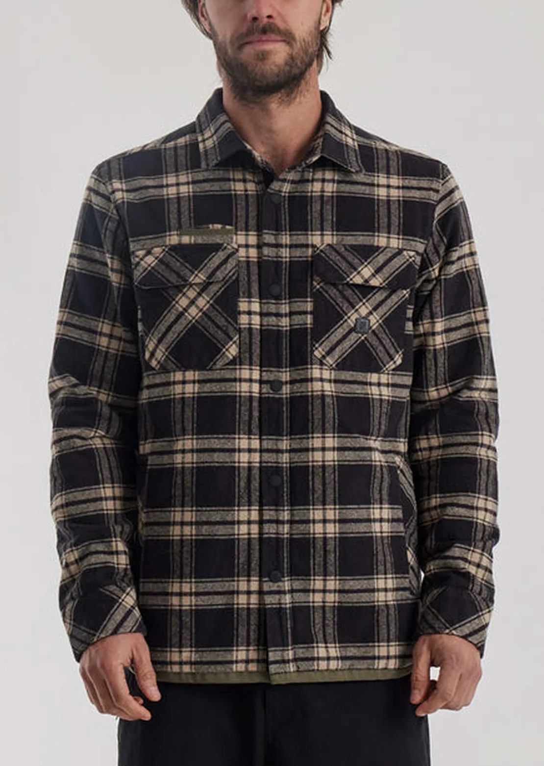 Roark Men's Backwoods Overshirt Flannel Button Up Shirt