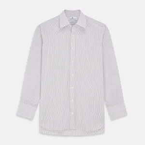 Sandstone Multi Stripe Cotton Regular Fit Mayfair Shirt