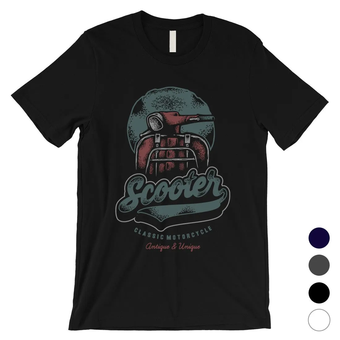 Scooter Classic Mens Crew Neck T-Shirt Unique Vintage Graphic Tee