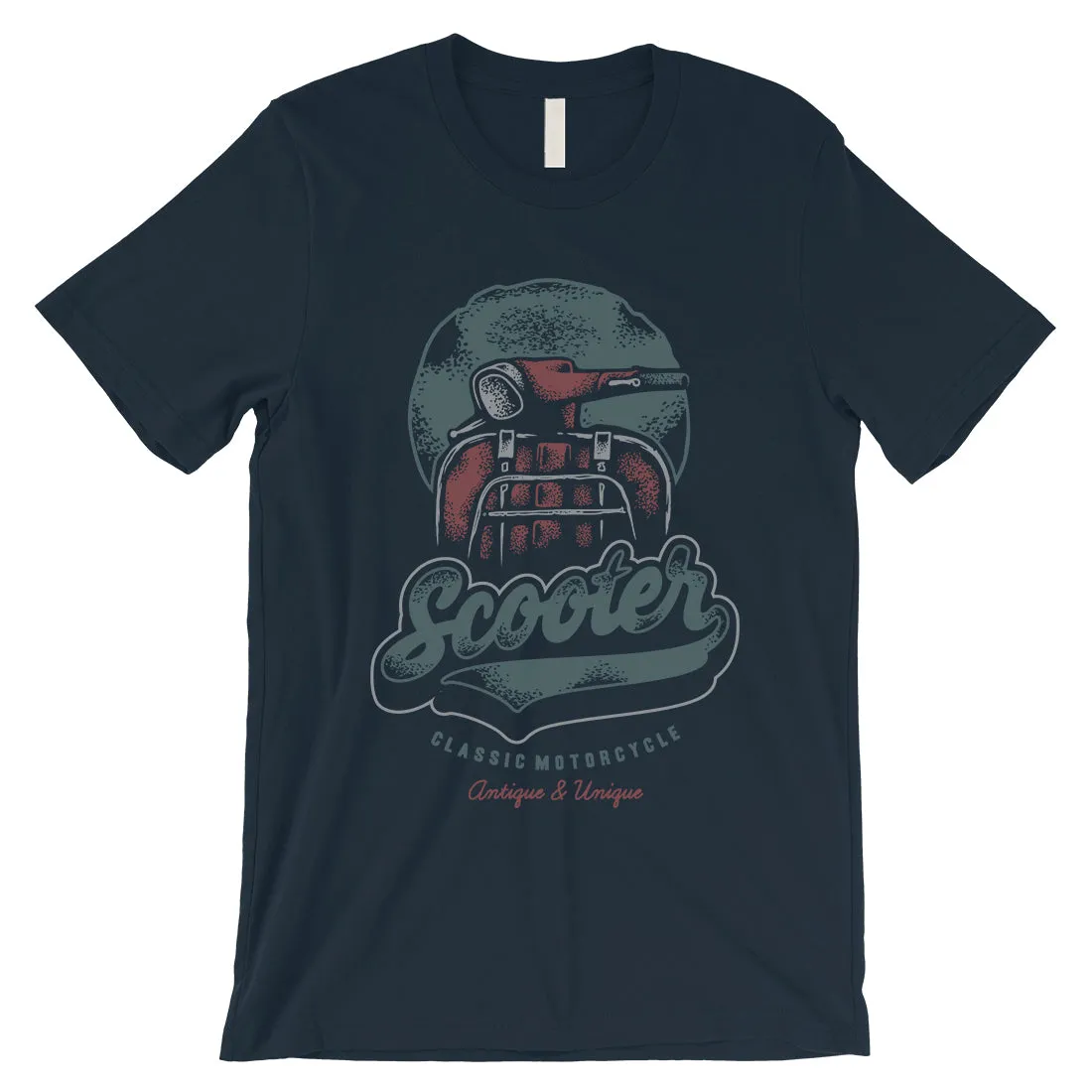 Scooter Classic Mens Crew Neck T-Shirt Unique Vintage Graphic Tee