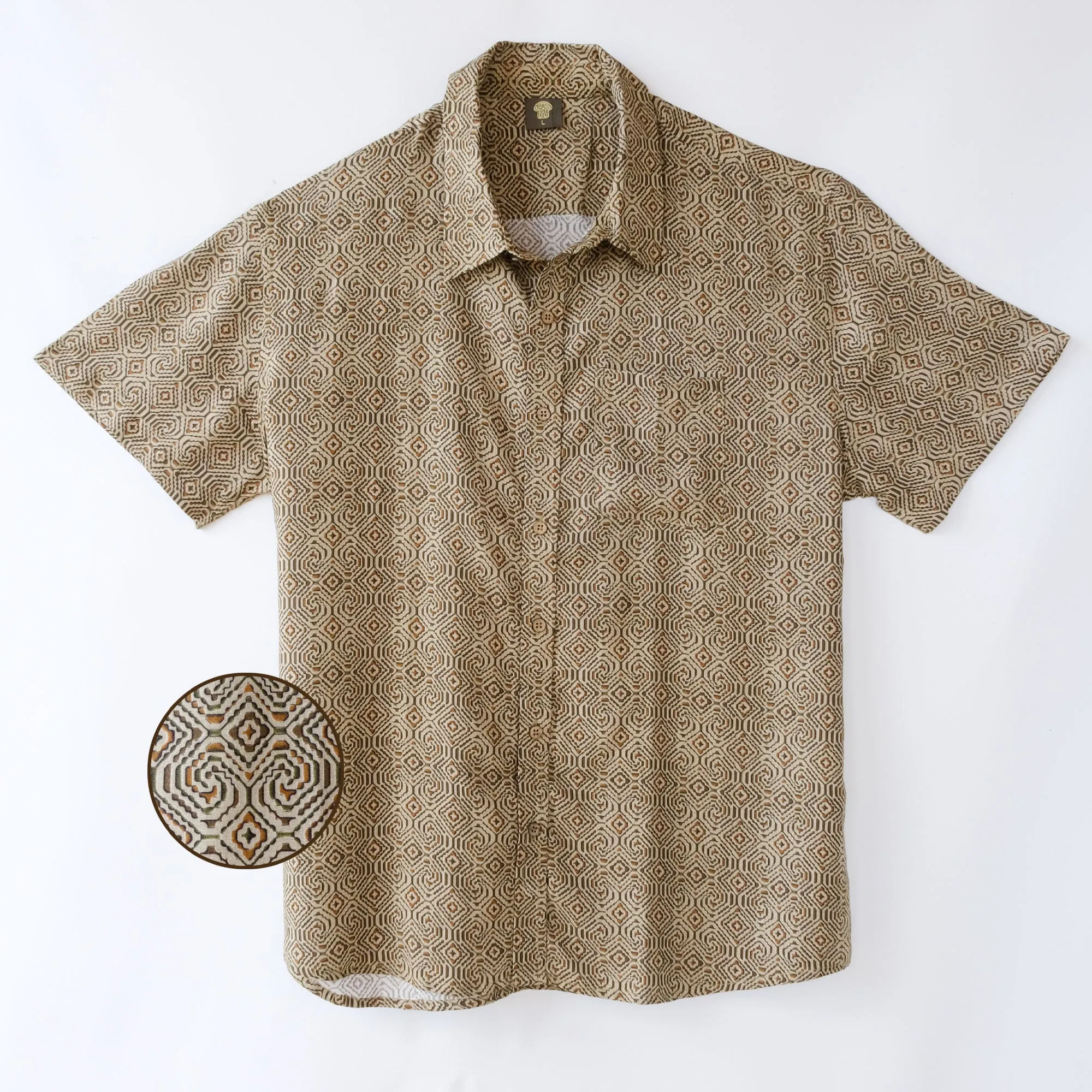 SHIPIBO CONIBO Half Sleeve Button Up Shirt