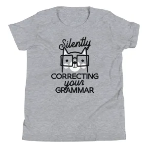 Silently Correcting Your Grammar Kid's Youth Tee