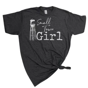 SMALL TOWN GIRL T-SHIRT: HEATHER GRAPHITE Tee