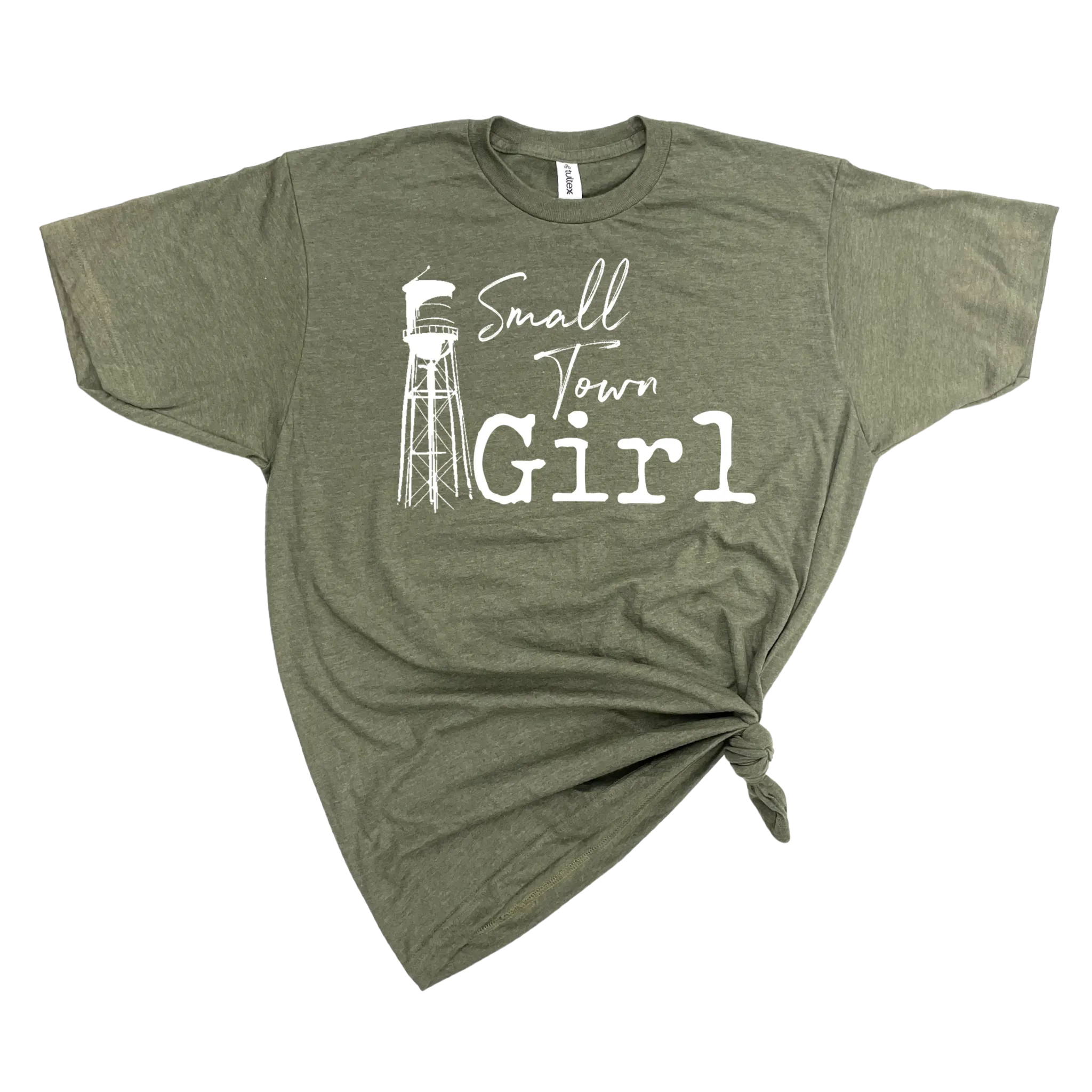 SMALL TOWN GIRL T-SHIRT: HEATHER GRAPHITE Tee