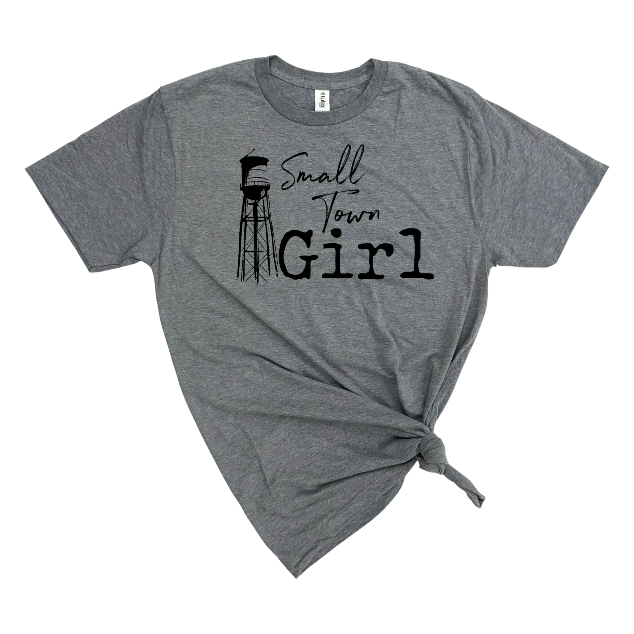 SMALL TOWN GIRL T-SHIRT: HEATHER GRAPHITE Tee