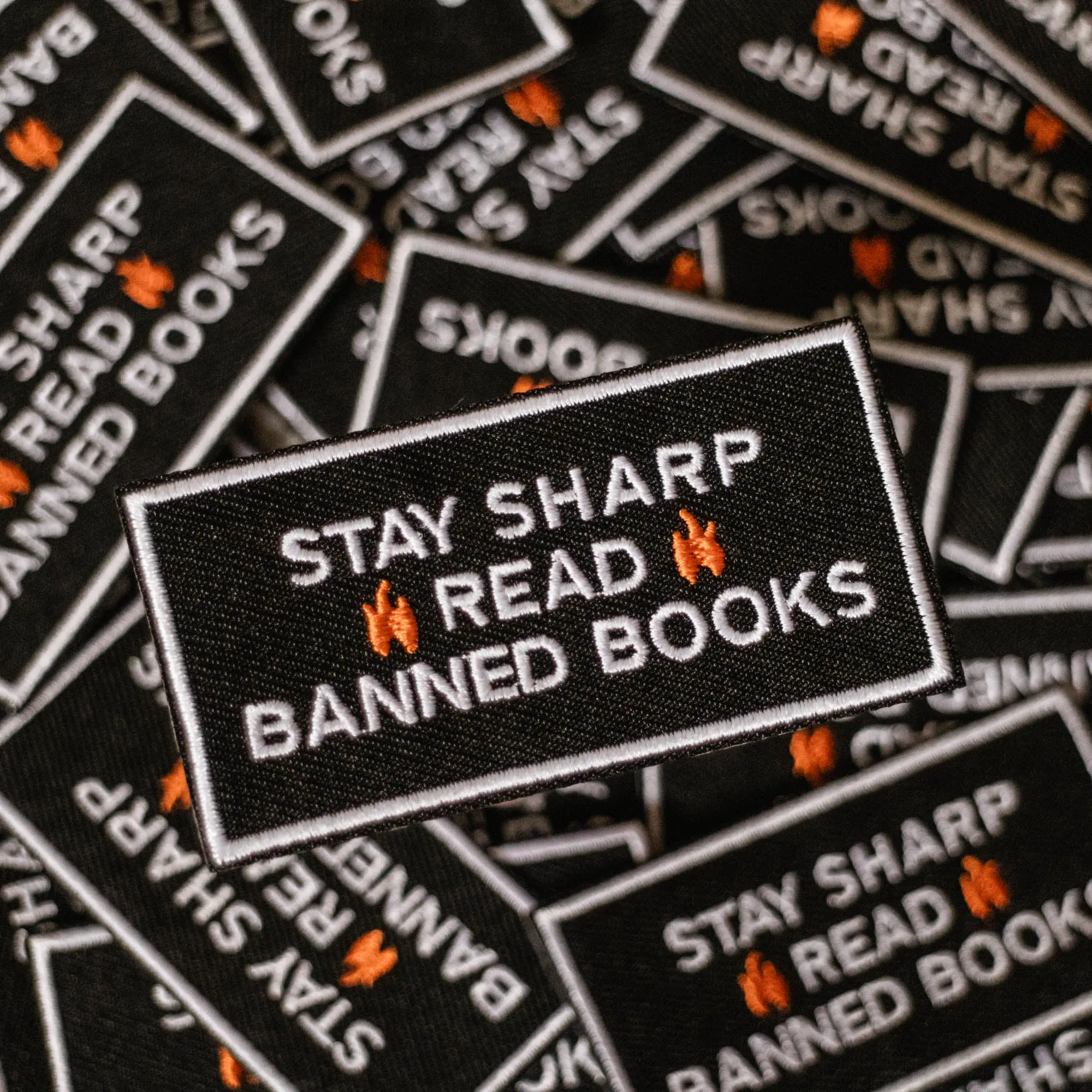 Stay Sharp Read Banned Books Patch