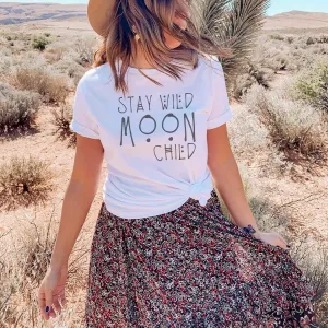 Stay Wild Moon Child Funky Graphic T-Shirt - MI120